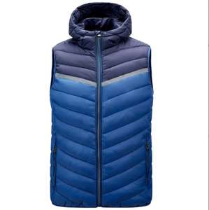 Chaleco de Plumón Ligero de Nylon para Invierno, Ajustado, con Cuello Alto y Logotipo Personalizado, para Hombre y Mujer, Venta al Por Mayor, Alta Calidad - Product Image 1