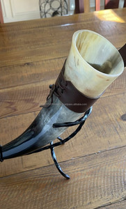 Gani Craft Impex Cuerno para beber vikingo hecho a mano Cuerno natural de alta calidad en diseño vintage Buen color para uso doméstico - Product Image 6