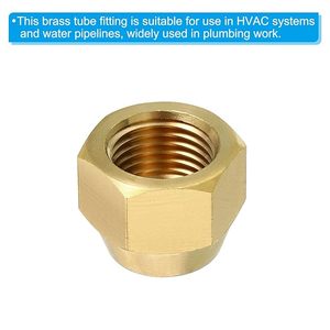 Conector de Latón con Rosca Hembra SAE, Accesorio de Tubería Hexagonal de 45 Grados para Aire Acondicionado y Refrigeración - Product Image 3