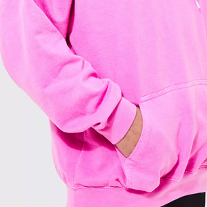 Sudadera con Capucha Rosa de Forro Polar para Hombre, Corte Regular, 100% Algodón, Personalizable con Logotipo, Proveedor OEM de Ropa Urbana - Product Image 3
