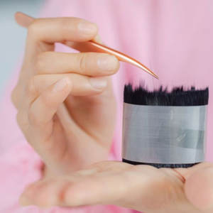 Extensions de cils individuelles personnalisées en gros, faites à la main, en grappe, vertes, marque privée OEM, pour DIY - Product Image 3