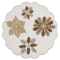 Kits de broderie de perles écologiques faits à la main traditionnels, fournitures de bijouterie et de artisanat en perles d'Inde, sets de table pour la maison