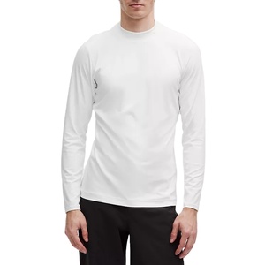 เสื้อรัดรูปแขนยาวสำหรับผู้ชาย คอสูง ระบายอากาศ แห้งเร็ว ผลิตจากผ้าสแปนเด็กซ์/ไนลอน จากโรงงาน - Product Image 5