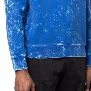 Sudadera con Capucha Azul Tie-Dye para Hombre 2026, Corte Regular, Manga Larga, Tejido de Algodón, Estilo Casual para Otoño, Nuevas Llegadas, 100% Algodón - Product Image 5