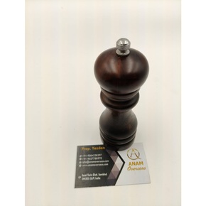 Moulin à sel et à poivre en bois écologique, à rotor céramique réglable, moulin à épices manuel, lavage à la main uniquement - Product Image 3