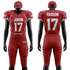 ชุดยูนิฟอร์มอเมริกันฟุตบอลหญิง พรีเมียม 280 GSM โพลีเอสเตอร์ผสมสแปนเด็กซ์ ดีไซน์แผงสีทองชมพู พิมพ์โลโก้ตามสั่ง - Product Image 5