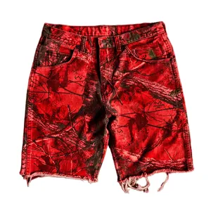 Shorts cargo en denim décontractés pour hommes, 100% coton, été, très demandés - Product Image 2