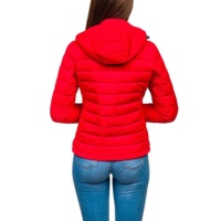 Blouson matelassé respirant à capuche pour femme 2022, en tissu brodé, design matelassé, séchage rapide, couleurs personnalisables, lettres