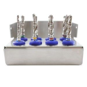 Kit de 8 Brocas Manuales para Implantes Dentales, Expansor de Hueso, Acero Inoxidable Plateado, Instrumental Quirúrgico de Laboratorio, Certificado CE - Product Image 6