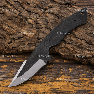 Kit de fabrication de couteau de chasse à lame droite en acier au carbone 1095 forgé à la main de haute qualité, pour bricolage extérieur OEM - Product Image 3