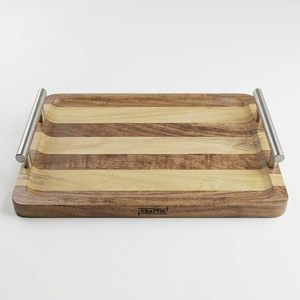 Private Branding Decorative Wooden Serving Tray With <b>Rustic</b> Style For <b>Coffee</b> <b>Table</b> And Dining Room Decoration - Product Image 4