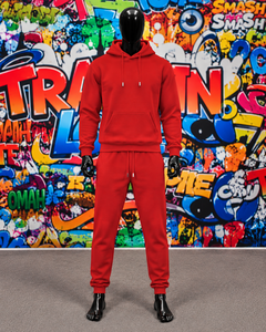 Ensemble de survêtement unisexe deux pièces en coton respirant et écologique pour enfants, collection printemps, vente en gros de vêtements de sport - Product Image 1