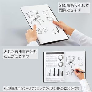 GANRAKU KOKUYO BIZRACK Clip Notebook <b>A4</b> Minimalist Portable Clip Folder Refillable Paper Organizer for Office Meeting Study - Product Image 3