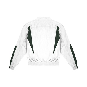 OEM Streetwear personalizado Vintage Full Zipper Pullover Color sólido de los hombres rompevientos chaqueta al aire libre para los hombres - Product Image 2