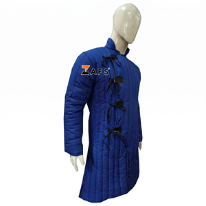 เสื้อแจ็คเก็ตยาวบุผ้านวมสำหรับผู้ชาย สไตล์ยุคกลาง แขนยาว แบบกัมเบสัน/เอคเทน พร้อมแผ่นเกราะบุนวม สำหรับการแสดงประวัติศาสตร์ - Product Image 3