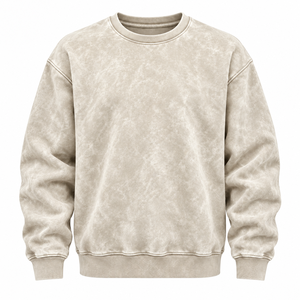 เสื้อสเวตเชิ้ตผู้ชายแบบซิป ปักลาย คอโอ ทรงโอเวอร์ไซส์ ใส่สบายสำหรับฤดูหนาว ผลิตจากผ้าฝ้าย 100% ราคาขายส่ง - Product Image 1