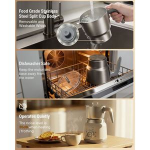 Montalatte e vaporizzatore elettrico automatico 6 in 1 da 16,9 Oz. Scaldabiberon Bianco Magazzino FBA - Product Image 6