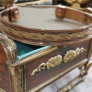 Bracelet en cuivre massif réglable fait à la main Design traditionnel manchette moderne Antique de qualité supérieure pour les bracelets de mode de santé - Product Image 2