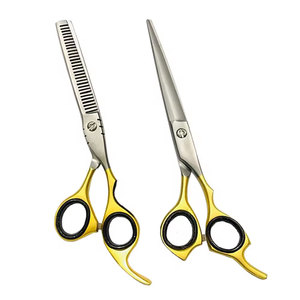 Coffrets de ciseaux de barbier de qualité supérieure, outils de coiffure professionnels à bords lisses pour le toilettage - Product Image 1