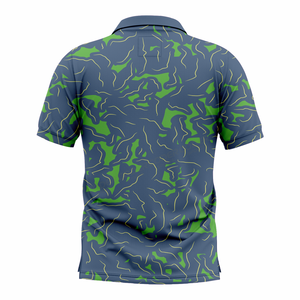 Chemises de pêche personnalisées à manches courtes boutonnées, protection UV, sublimation par transfert thermique, polo 3D personnalisé Australie - Product Image 2