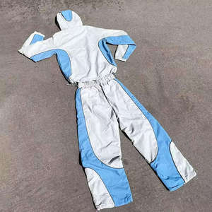 Conjunto Deportivo Cortavientos para Hombre, Chaqueta Ligera con Capucha y Cierre, con Pantalones Deportivos a Juego, Ropa Deportiva Transpirable para Deportes al Aire Libre - Product Image 6