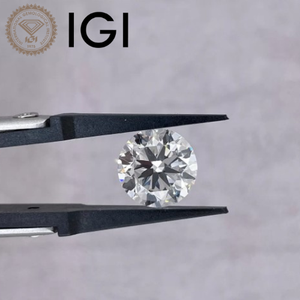 เพชรเม็ดเดี่ยวทรงบริลเลียนต์คุณภาพพรีเมียม VS1 ความสะอาดระดับ IGI รับรองโดย IGI สีขาว D แบรนด์ Aniva สำหรับแหวนหมั้นและเครื่องประดับ - Product Image 2