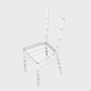 Sedia in Bambù Trasparente Semplice ed Elegante per Matrimoni e Feste - Zhuge-4 - Product Image 2