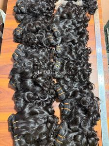 Funmi ผมลอนคลื่นลึกผมอินเดียผมหยิกสั้นผมมนุษย์15A ยังไม่ได้แปรรูป - Product Image 4