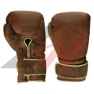 Gants de boxe professionnels en cuir personnalisés, fabriqués en usine, pas chers, vente chaude, unisexe, pour le MMA et les arts martiaux mixtes - Product Image 1