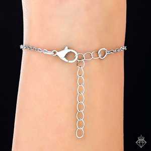 PRAO Duo Bracelet Coeur Cristal Anti-ternissement Bracelets d'Amour - Product Image 1