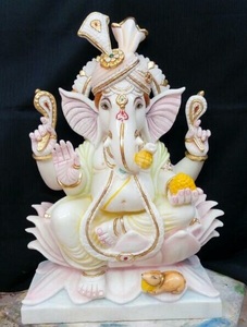 Decorative Marble Ganesh Statues - Product Image 4