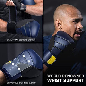 Gants de boxe personnalisés avec logo et couleur, en PU et cuir durables, confortables, respirants, pour hommes et femmes - Product Image 5