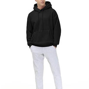 Sudadera con Capucha Negra Personalizada para Hombre |   Sudadera extragrande de forro polar |   Ropa de Invierno Impermeable, Ecológica, 100% Algodón de Alta Calidad | - Product Image 5