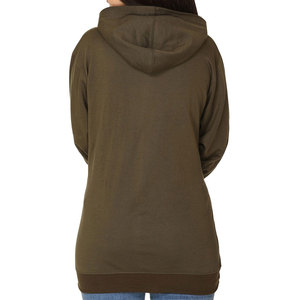 Sweat-shirt ample personnalisé pour femme, en molleton uni, avec capuche, vêtement professionnel pour l'entraînement urbain, nouveau modèle 2026 - Product Image 2