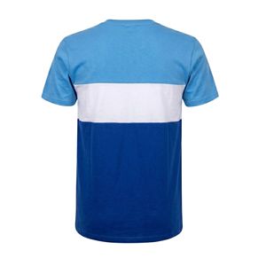Light Blue Panel Athletic Men T-<b>Shirt</b> Breathable Sports Tee High Elasticity Crewneck Casual Activewear Training Top - Product Image 2