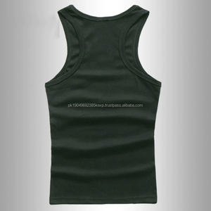 Débardeur de sport pour homme 100% coton, coupe ajustée, côtelé, respirant, personnalisable - Product Image 2