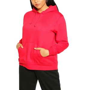 Sudadera Extra Grande de Invierno para Mujer, Sudadera con Capucha de Forro Polar de Manga Larga con Logotipo Frontal Bordado en 3D, Ropa Urbana para Uso Diario Informal - Product Image 1
