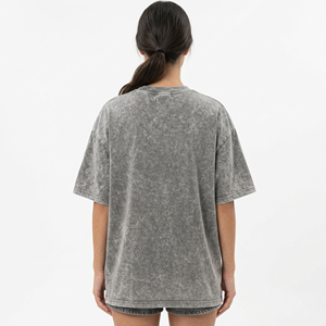 Camiseta holgada de talla grande para mujer, camiseta de verano de manga corta con cuello redondo, camiseta informal holgada de algodón para mujer - Product Image 6