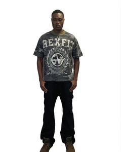 2026 DTG Printed Plus Size T Shirt For Men's Oversized Heavyweight T-Shirts 100% Cotton O-Neck Shirt Summer <b>Clothes</b> t Shirts - Product Image 5