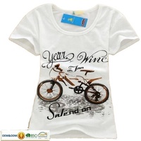 T-shirts décontractés en jersey 100 % coton à manches courtes pour femmes grandes tailles, avec logo personnalisé et étiquette détachable, pour adolescentes, vente en gros
