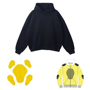 เสื้อฮู้ดซิปเงินสำหรับผู้ชายแบบกำหนดเอง เสื้อฮู้ดเคฟลาร์สำหรับขี่มอเตอร์ไซค์ เพื่อความปลอดภัยและสไตล์ - Product Image 1