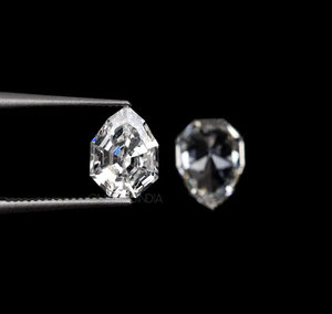 Paire de diamants de laboratoire taillés en forme de bouclier, 1,50 CT, 7,0 x 5,1 mm, diamant de laboratoire à taille unique, diamant de laboratoire pour boucles d'oreilles et bague de fiançailles - Product Image 1