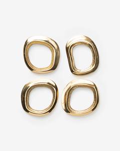 Best Seller Olive Branch Silver Metal Napkin Ring Holder Luxury Wedding <b>Dining</b> <b>Table</b> Decoration Set - Product Image 2