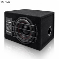 OEM Subwoofer Mobil 10 Inch Sound Box Amplifier 300w Bass Kuat Speaker Subwoofer Aktif Sistem Audio Pabrik Langsung