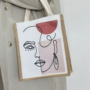 Stylish and Durable Jute Eco Shopper <b>Bag</b> for Modern Retail Use - Product Image 1