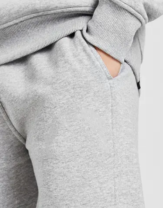 Custom Drawstring Stitching Cotton <b>Jogger</b> Pants French Terry <b>Stacked</b> Flare Sweat Pants Men Straight Wide Leg Baggy Sweatpants - Product Image 2