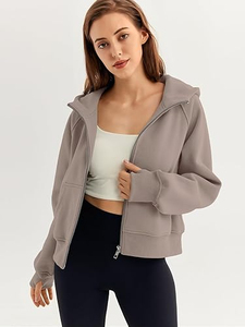 เสื้อฮู้ดผ้าฟลีซสำหรับผู้ชายเสื้อฮู้ดผ้าฟลีซแบบเปิดไหล่หนา - Product Image 3