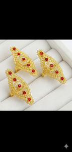 MOLL JEWELLERS - Joyería Vintage Chapada en Oro, Aleación Hecha a Mano, Ecológica, Impermeable, Elegante, con Mini Flores, Borlas y Brillo - Product Image 3