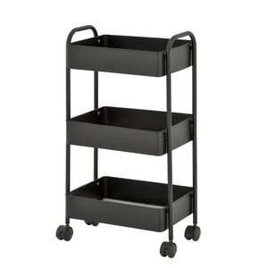 Carrito de Almacenamiento Doméstico, Cesta de Herramientas Multiusos, de Doble Nivel, Metálico Resistente, Cuadrado, Móvil, para Limpieza, Venta al por Mayor, Taiwán - Product Image 2
