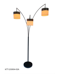 Lampe sur pied moderne à 3 têtes, lampe sur pied LED, lampe sur pied en métal en forme d'arc pour salon, hôtel, lumière décorative E27 OEM ODM Vietnam - Product Image 1